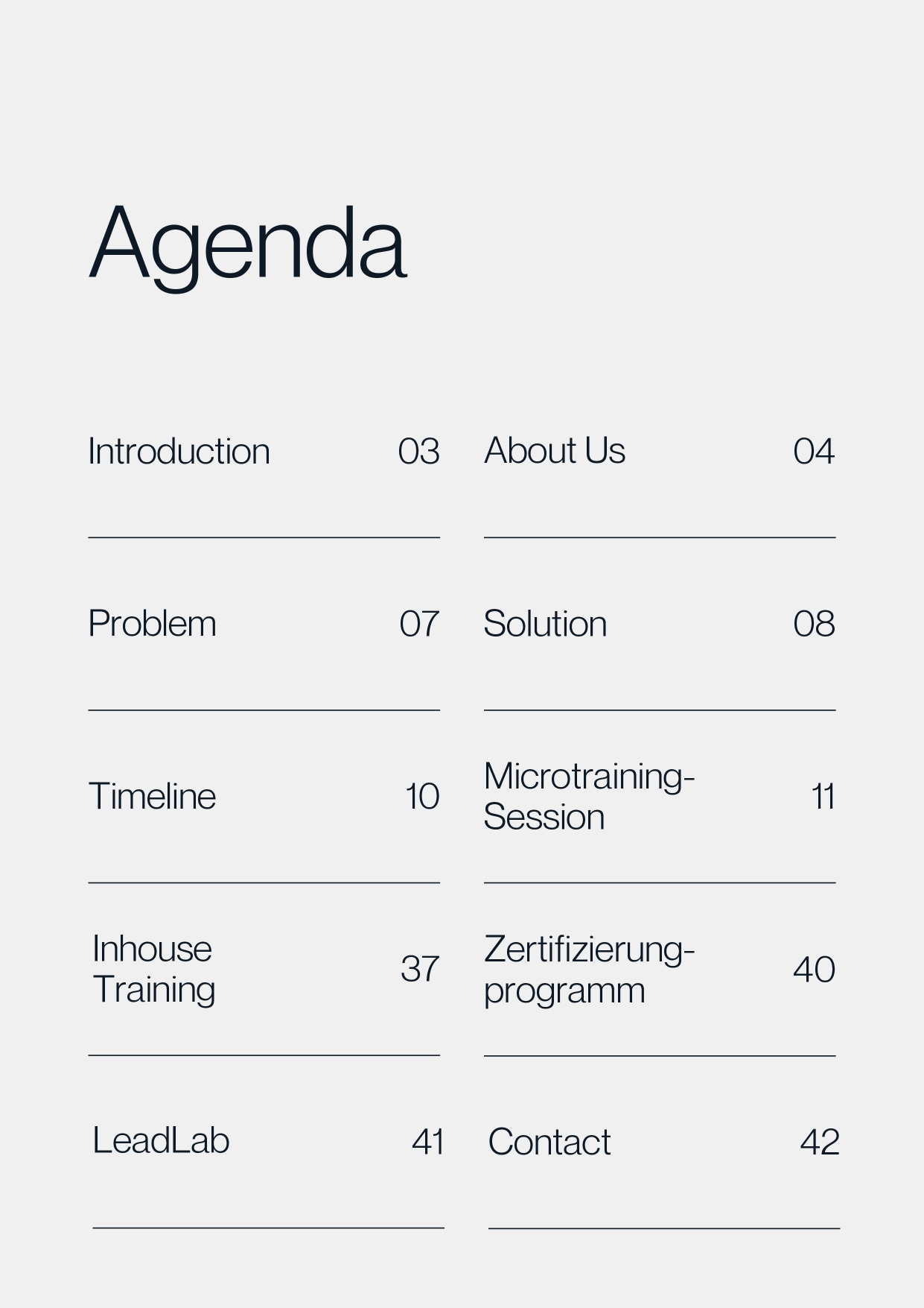 REHMERtraining Produktkatalog Agenda
